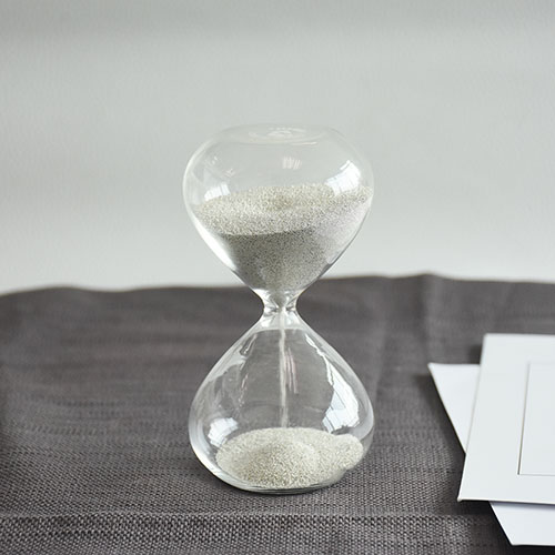 XBH-81066 Gold and Silver sand 3 minutes glass hourglass
