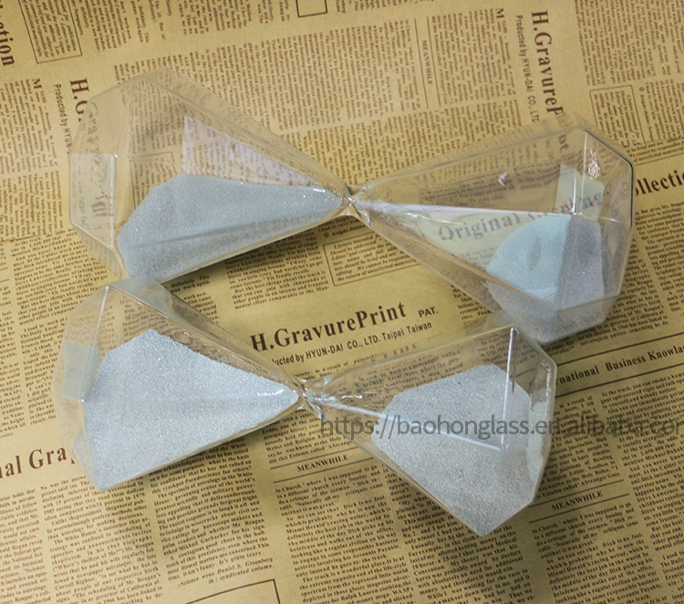 XBH-81055 15分钟钻石形状玻璃沙漏 礼品定制批发