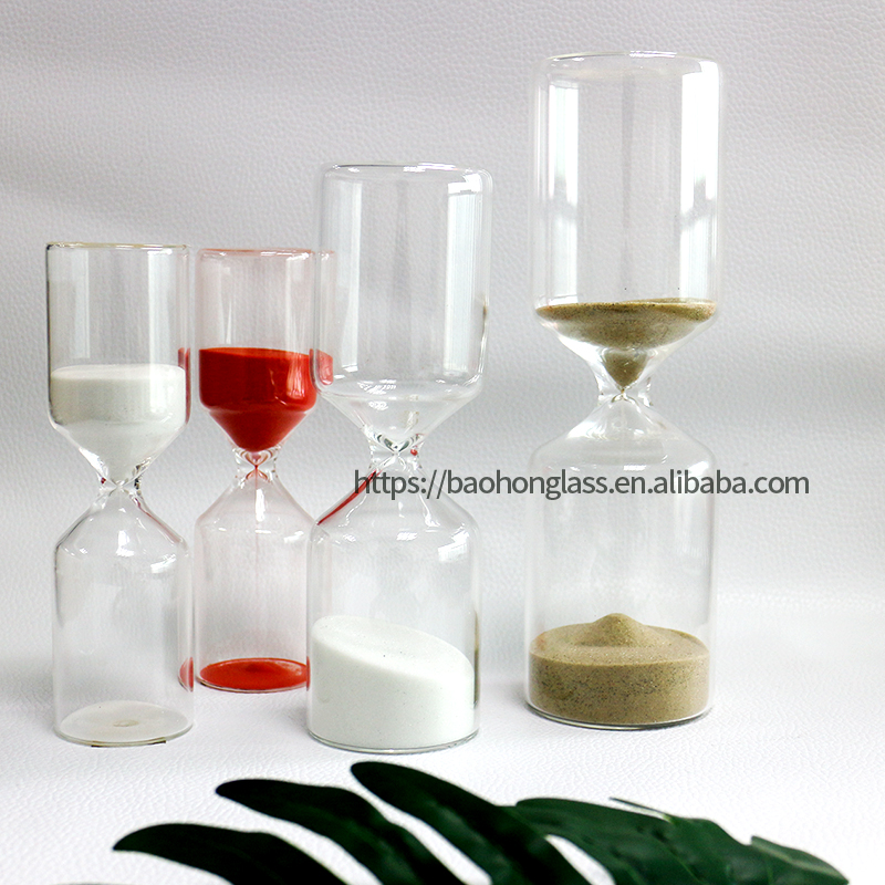 XBH-81079 可定制尺寸 直管玻璃沙漏30秒 至 15 分钟