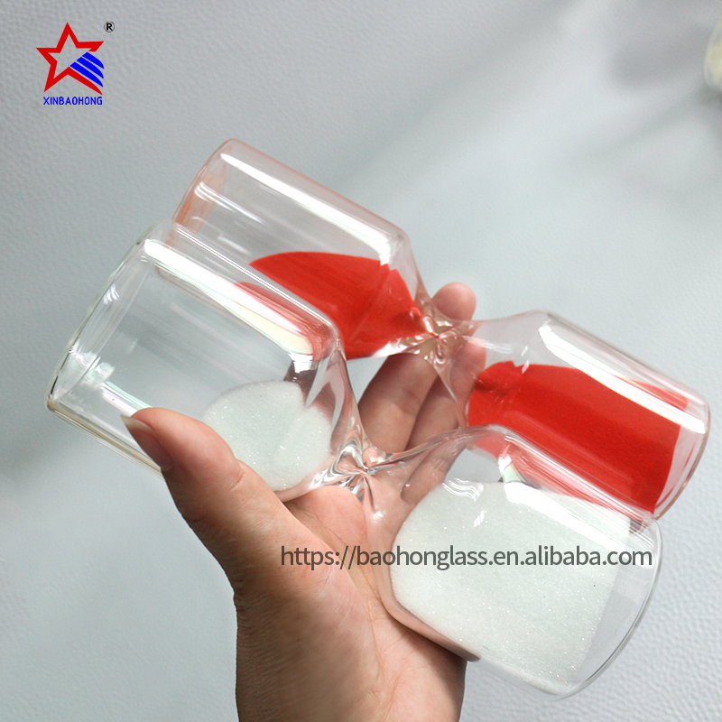 XBH-81079 可定制尺寸 直管玻璃沙漏30秒 至 15 分钟