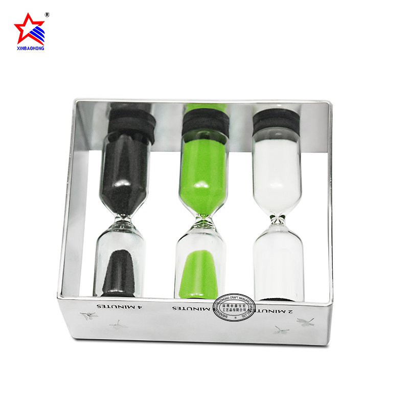 XBH-81112 Factory wholesale 3 4 5 min metal sand timer hourl
