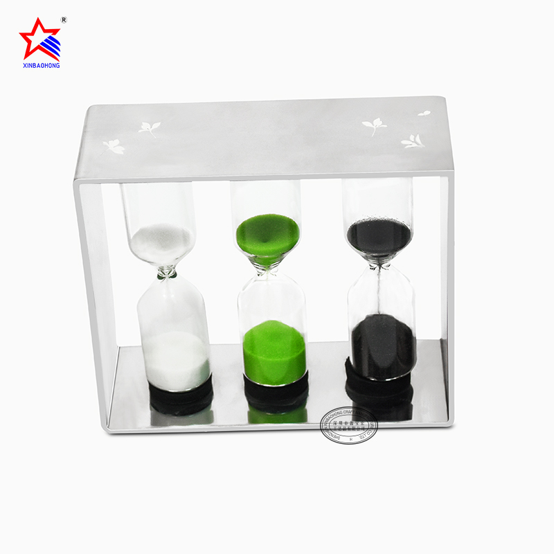 XBH-81112 Factory wholesale 3 4 5 min metal sand timer hourl