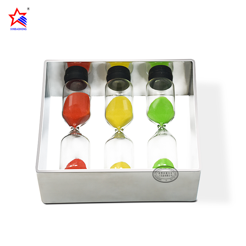 XBH-81112 Factory wholesale 3 4 5 min metal sand timer hourl