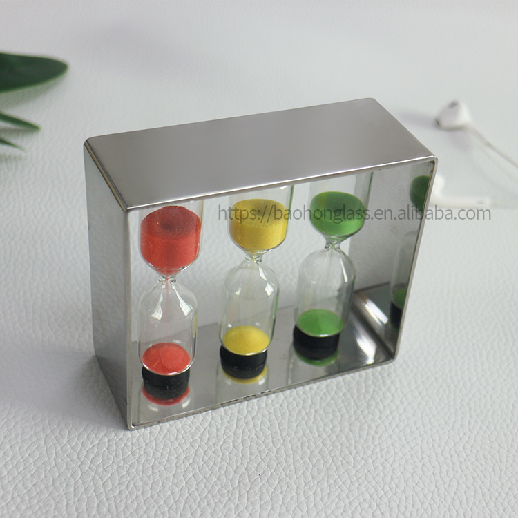 XBH-81112 Factory wholesale 3 4 5 min metal sand timer hourl