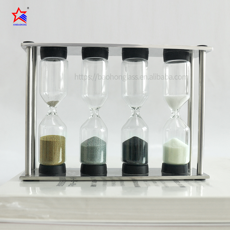 XBH-81130 Wholesale 4 in 1 sand timer 1 3 4 5 min custom col